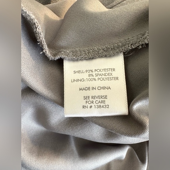 MODCLOTH Presentation Perfection Dress Gray Pleated Collared Textured Knit Pinup - Picture 11 of 13